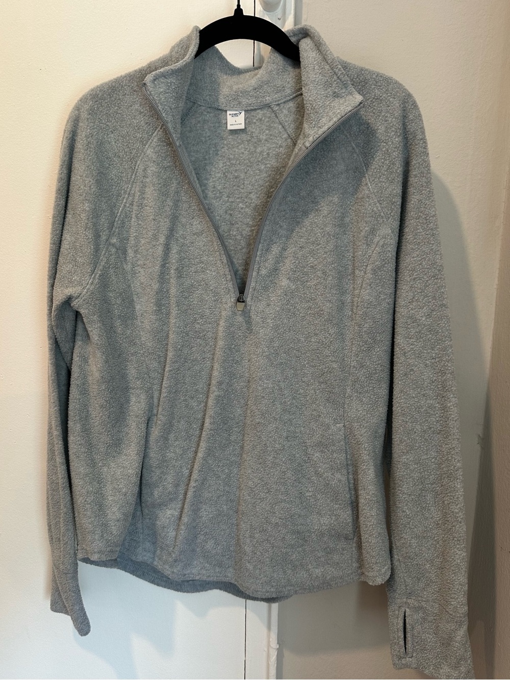 Old Navy Quarter Zip Fleece Pullover, Size L